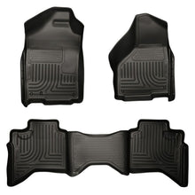 Load image into Gallery viewer, Husky Liners 03-08 Dodge Ram 1500/2500/3500 Quad Cab WeatherBeater Combo Black Floor Liners Floor Mats - Rubber Husky Liners

