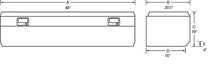 Load image into Gallery viewer, Tradesman Steel Flush Mount Truck Tool Box (48in.) - Black Truck Boxes &amp; Storage Tradesman
