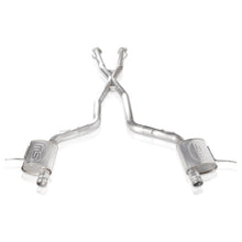 Load image into Gallery viewer, Stainless Works 2018 Jeep TrackHawk 6.2L 3in Catback System X-Pipe Turbo S-Tube Muffler Stock Exit Catback Stainless Works
