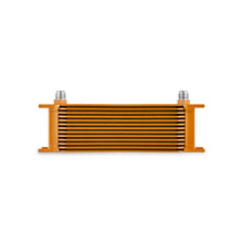 Load image into Gallery viewer, Mishimoto Universal 13-Row Oil Cooler Gold Oil Coolers Mishimoto
