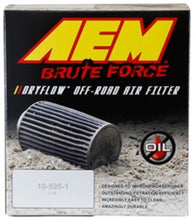 Load image into Gallery viewer, AEM Brute Force Dryflow Air Filter - Conical 6in Base OD / 5.125in Top OD / 5.25in Height Air Filters - Universal Fit AEM Induction
