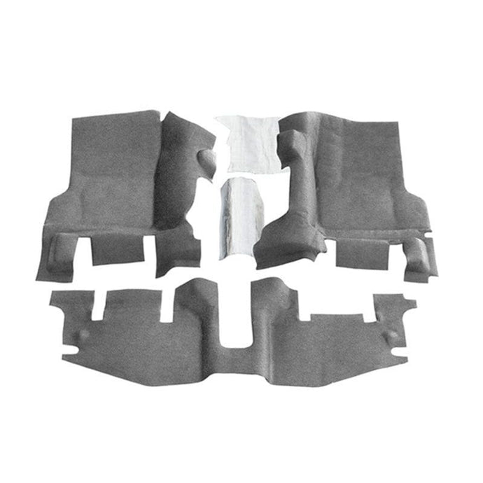 BedRug BEDBTTJ97F BedRug 97-06 Jeep TJ Front 3pc BedTred Floor Kit w/Center Console - Incl Heat Shields