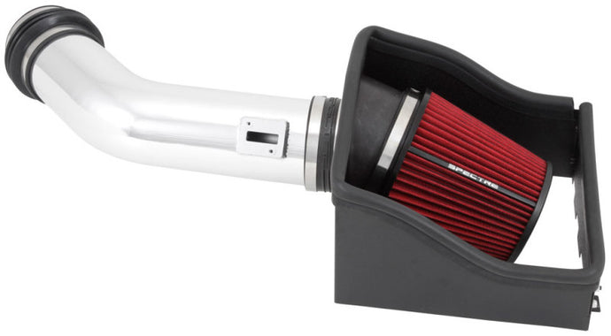 Spectre 11-14 Ford F150 SVT Raptor V8-6.2L F/I Air Intake Kit - Polished w/Red Filter Cold Air Intakes Spectre