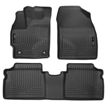Load image into Gallery viewer, Husky Liners 2015 Toyota Prius WeatherBeater Black Front &amp; 2nd Seat Floor Liners Floor Mats - Rubber Husky Liners

