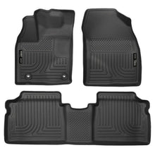 Load image into Gallery viewer, Husky Liners 2015 Toyota Prius WeatherBeater Black Front &amp; 2nd Seat Floor Liners Floor Mats - Rubber Husky Liners
