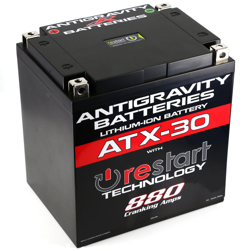 Antigravity YTX30 Lithium Battery w/Re-Start Batteries Antigravity Batteries