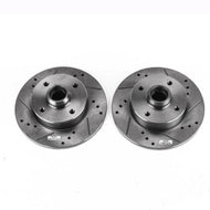 Power Stop 99-02 Volkswagen Cabrio Rear Evolution Drilled & Slotted Rotors - Pair Brake Rotors - Slot & Drilled PowerStop