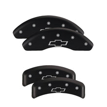 Load image into Gallery viewer, MGP 4 Caliper Covers Engraved Front &amp; Rear Cursive/Charger Black finish silver ch Caliper Covers MGP
