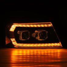 Load image into Gallery viewer, AlphaRex 04-08 Ford F-150 (No 2004 Heritage) LUXX-Series LED Proj HL Alpha-Blk w/Actv Lgt / Seq. Sig Headlights AlphaRex
