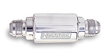 Load image into Gallery viewer, Russell Performance Polished Aluminum (3in Length 1-1/4in dia. -6 male inlet/outlet) Fuel Filters Russell
