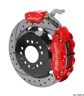 Wilwood Narrow Superlite 4R-MC4 Red Rear Kit 12.88in Drilled Rotor 88-96 Chevy Corvette C4 Big Brake Kits Wilwood