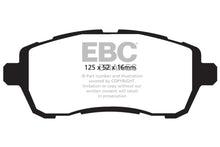 Load image into Gallery viewer, EBC 10+ Ford Fiesta 1.6L (Excl ST) Yellowstuff Front Brake Pads Brake Pads - Performance EBC   
