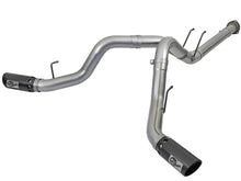 Load image into Gallery viewer, aFe Large Bore-HD 4in 409 Stainless Steel DPF-Back Exhaust w/Black Tip 2017 Ford Diesel V8 6.7L (td) DPF Back aFe

