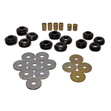 Load image into Gallery viewer, Energy Suspension 75-79 Chevrolet Nova / Chevy II Black Body Mount Set Bushing Kits Energy Suspension
