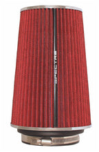Load image into Gallery viewer, Spectre Adjustable Conical Air Filter 9-1/2in. Tall (Fits 3in. / 3-1/2in. / 4in. Tubes) - Red Air Filters - Universal Fit Spectre
