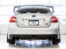 Load image into Gallery viewer, AWE Tuning Subaru STI VA / WRX GV / STI GV Sedan Touring Edition Exhaust - Diamond Black Tip (102mm) Catback AWE Tuning   
