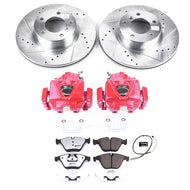 Power Stop 13-15 BMW X1 Front Z26 Street Warrior Brake Kit w/Calipers | KC7026-26