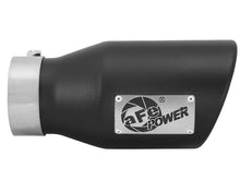 Load image into Gallery viewer, aFe Power Gas Exhaust Tip Black- 3 in In x 4.5 out X 9 in Long Bolt On (Black) Catback aFe
