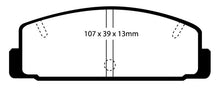 Load image into Gallery viewer, EBC 03-04 Mazda Protege 2.0 Turbo (Mazdaspeed) Yellowstuff Rear Brake Pads Brake Pads - Performance EBC   
