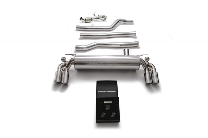 Armytrix Valvetronic Exhaust System - BMW / G30 / G31 / 540i / 540i XDrive Exhaust Armytrix Quad Chrome Silver Tips  