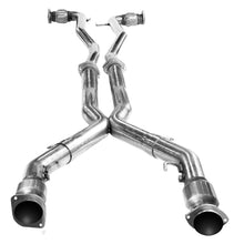 Load image into Gallery viewer, Kooks 08-09 Pontiac G8 GT/GXP LS2/LS3 6.0L/6.2L 3in In x 2 1/2in OEM Out Cat X Pipe made in SS X Pipes Kooks Headers
