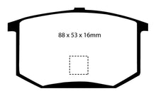 Load image into Gallery viewer, EBC 75-80 Lotus Esprit 2.0 Yellowstuff Rear Brake Pads Brake Pads - Performance EBC   
