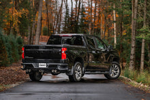 Load image into Gallery viewer, MBRP 19-21 Chevy Silverado 1500 6.2L 2.5in Dual Split Rear Cat Back w/ Quad Carbon Fiber Tips- T304 Catback MBRP
