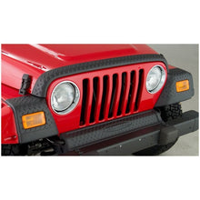Load image into Gallery viewer, Bushwacker 97-06 Jeep Wrangler Trail Armor Hood Stone Guard and 2 Front Corners - Black Body Armor &amp; Rock Rails Bushwacker
