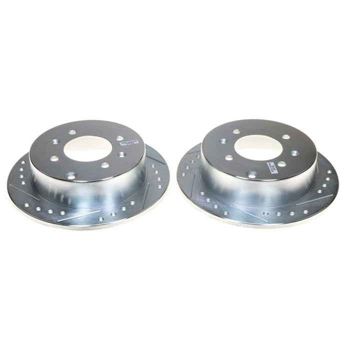Power Stop 01-05 Kia Optima Rear Evolution Drilled & Slotted Rotor - Pair Brake Rotors - Slot & Drilled PowerStop   