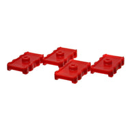 Energy Suspension 73-78 Chrysler Red Leaf Spring Isolator Set w/ Ribbed Sides Bushing Kits Energy Suspension