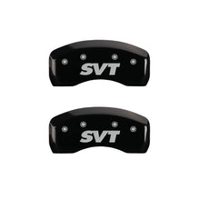 Load image into Gallery viewer, MGP 4 Caliper Covers Engraved Front &amp; Rear SVT Black finish silver ch Caliper Covers MGP
