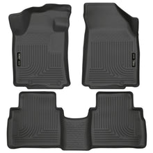 Load image into Gallery viewer, Husky Liners 2016 Nissan Maxima WeatherBeater Front and Second Row Black Floor Liners Floor Mats - Rubber Husky Liners
