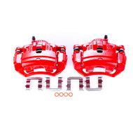 Power Stop 10-12 Hyundai Tucson Front Red Calipers w/Brackets - Pair | S6404