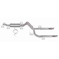 Gibson 06-08 Dodge Ram 1500 Laramie 5.7L 2.5in Cat-Back Dual Split Exhaust - Stainless Catback Gibson