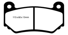 Load image into Gallery viewer, EBC 08-11 Lotus Exige 1.8 Supercharged (240) Greenstuff Front Brake Pads Brake Pads - Performance EBC   
