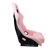 Load image into Gallery viewer, NRG FRP Bucket Seat PRISMA Edition W/ pearlized Back Pink Alcantara - Large Race Seats NRG
