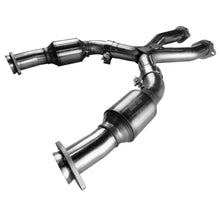 Load image into Gallery viewer, Kooks 99-04 Ford Mustang GT / Cobra 2 1/2in In x 2 1/2in OEM Out Cat SS X Pipe Kooks HDR Req X Pipes Kooks Headers
