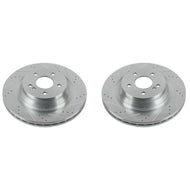 Power Stop 12-18 Mercedes-Benz CLS550 Rear Evolution Drilled & Slotted Rotors - Pair Brake Rotors - Slot & Drilled PowerStop