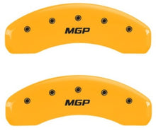 Load image into Gallery viewer, MGP 2 Caliper Covers MGP Yellow Finish Black Characters 2018 Chevrolet Tahoe Caliper Covers MGP
