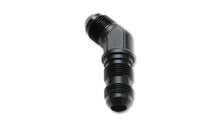 Load image into Gallery viewer, Vibrant -12AN Bulkhead Adapter 45 Degree Elbow Fitting - Anodized Black Only Fittings Vibrant
