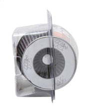 Load image into Gallery viewer, K&amp;N Universal Filter Chrome Round Tapered White - 4in Flange ID x 1.125in Flange Length x 5.5in H Air Filters - Universal Fit K&amp;N Engineering   
