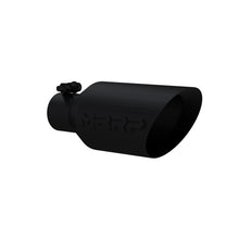 Load image into Gallery viewer, MBRP Universal Dual Wall Angle Rolled End Tip 4-1/2in OD / 2-1/2in Inlet / 11in Length - Black Tips MBRP   
