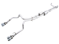 AWE Tuning 22-23 GMC Sierra 1500 AT4X 6.2L 0FG Catback Split Dual (Flat Bumper) - Chrome Silver Tips Catback AWE Tuning   