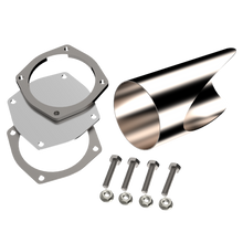Load image into Gallery viewer, QTP 5in Weld-On QTEC DIY Cutout Pipe Exhaust Cutouts QTP

