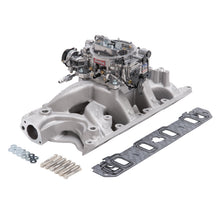Load image into Gallery viewer, Edelbrock Manifold And Carb Kit Performer RPM Air-Gap Small Block Ford 351W Natural Finish Intake Manifolds Edelbrock
