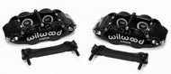 Wilwood Narrow Superlite 4R Rear Caliper & Bracket Kit - Black 97-13 C5/C6 Corvette w/ OEM Rotors Big Brake Kits Wilwood