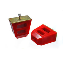 Load image into Gallery viewer, Energy Suspension Universal 4.5in Tall x 4.5in Long x 2.5in Wide Red Bump Stops (2 per set) Bushing Kits Energy Suspension
