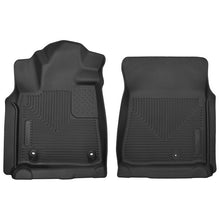 Load image into Gallery viewer, Husky Liners 12-14 Toyota Tundra Pickup(Crew / Ext / Std Cab) X-Act Contour Black Front Floor Liners Floor Mats - Rubber Husky Liners
