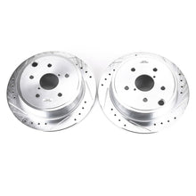Load image into Gallery viewer, Power Stop 15-19 Subaru WRX Rear Evolution Drilled &amp; Slotted Rotors - Pair Brake Rotors - Slot &amp; Drilled PowerStop   

