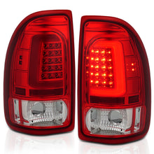 Load image into Gallery viewer, ANZO 1997-2004 Dodge Dakota LED Taillights Chrome Housing Red Lens Pair Tail Lights ANZO
